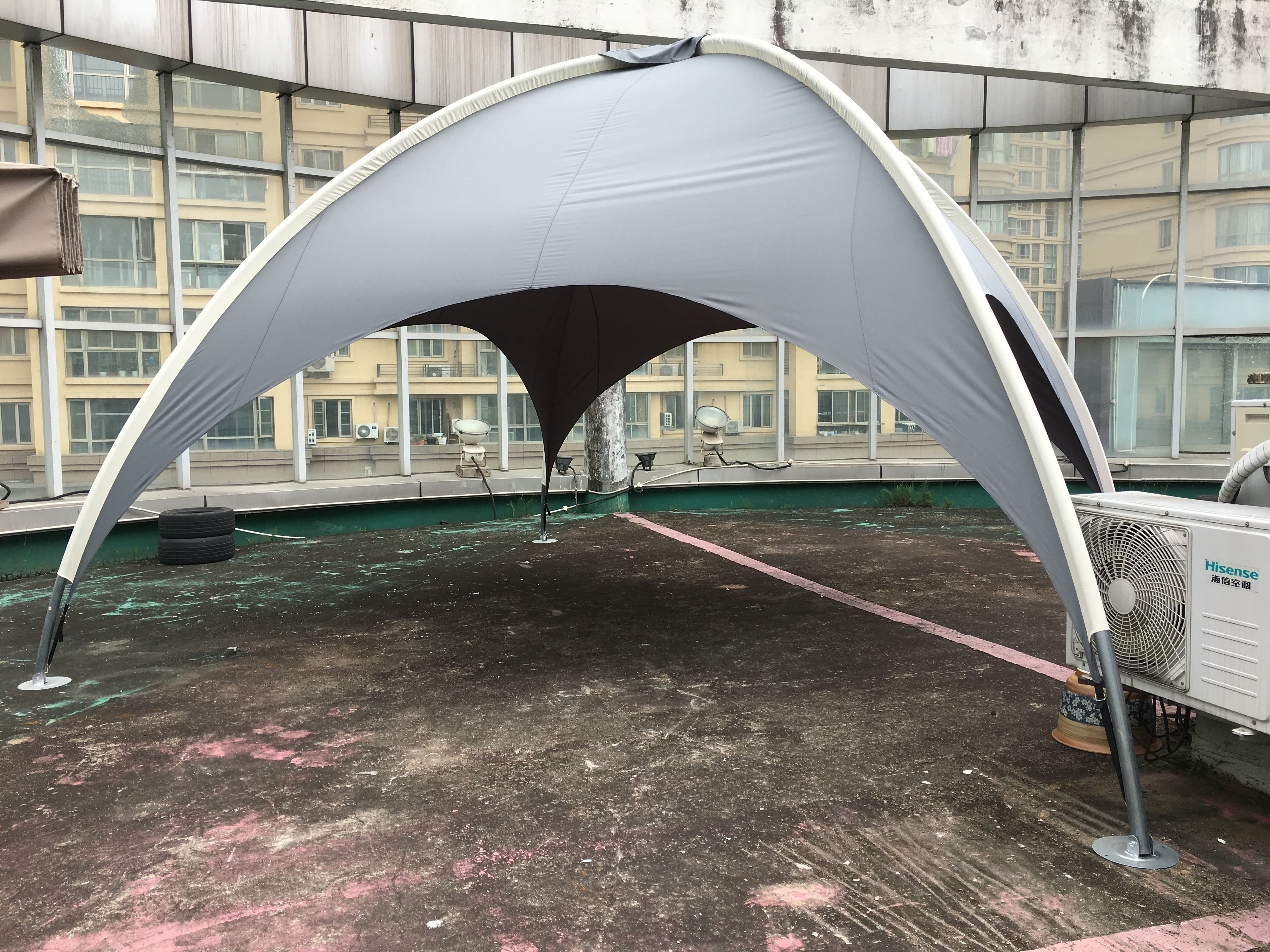 Festival 5x5m Rundzelt Pavillon fr Outdoor-Events, Stahlrahmen