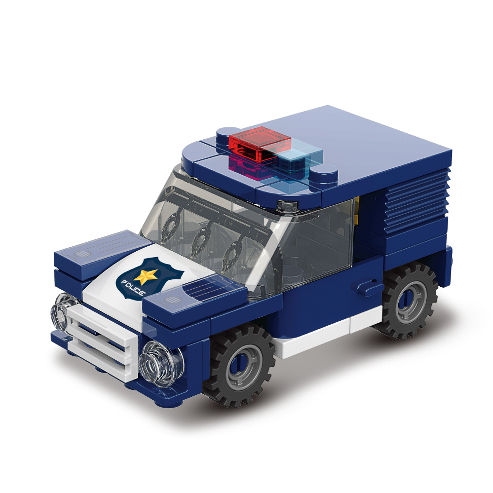 Xingbao57001ミニ8種類都市警察ヘリコプターブロックおもちゃ