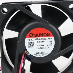 Ventilador Axial SUNON PE60252BX-000C-A99 60x60x25mm 6025 24VDC 190mA 4.56W 7600RPM 40.0CFM con Rodamiento de Bolas para Gabinete e Inversor, Eléctrico, ODM - Product Image 6