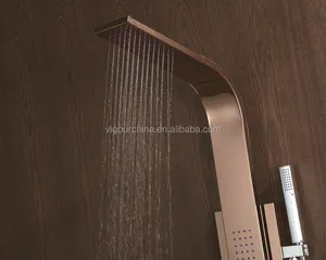 淋浴面板塔式不锈钢淋浴制造商带不锈钢的淋浴控制面板