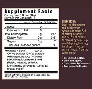 Conveniente cialde veloce 8 Super funghi caffè K-tazze leoni criniera fungo Ashwagandha radice supporto immunitario polvere per adulti - Product Image 2
