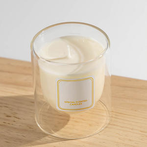 Vente en gros de bocaux en verre creux transparent à double paroi en borosilicate de luxe Bougeoirs colorés pour l'aromathérapie Diwali - Product Image 5