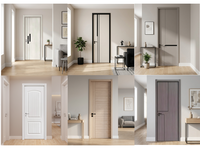 Portes intérieures Yonking en bois composite sur mesure pour chambres à coucher, pour maisons et bâtiments résidentiels