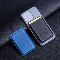 Portefeuille de téléphone portable en cuir véritable de luxe avec aimants, porte-cartes, étui de téléphone pour carte de visite, portefeuille pour iPhone 15 16
