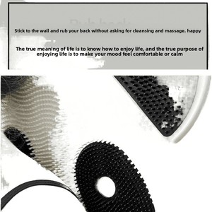 แผ่นรองนวดซิลิโคนรูปแพนด้า ดีไซน์มินิมอลทันสมัย อุปกรณ์ขัดผิวและนวดหลังสำหรับห้องน้ำ ผ้าขนหนูอาบน้ำอเนกประสงค์ - Product Image 4