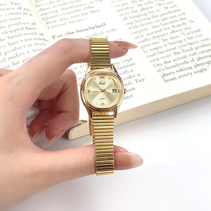 Reloj de pulsera de cuarzo para mujer, de alta gama, compacto, exquisito, lujoso, de alto valor estético, resistente al agua - Product Image 1