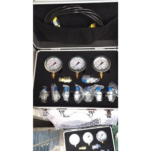 Nouvel ensemble de manomètres hydrauliques HongWang pour diagnostic de kits de pièces de moteur d'excavatrice, garantie 1 an, vente au détail, construction - Product Image 2