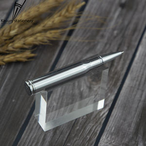 Bolígrafo Táctico de Lujo Totalmente Metálico 2023, Bolígrafo con Forma de Bala, Color Oro Rosa y Negro Pistola, Bolígrafo de Latón Novedoso - Product Image 5