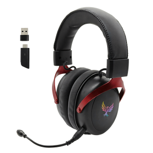 <span class=keywords><strong>Casque</strong></span> de jeu sans fil <span class=keywords><strong>Bluetooth</strong></span> 2,4 G pour e-sport avec éclairage RGB, faible latence, chargement Type-C pour ordinateur portable/<span class=keywords><strong>PC</strong></span>/téléphone - Product Image 6