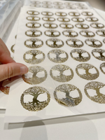Étiquettes autocollantes en nickel métallique personnalisées Kuliwei, autocollants pour flacons de parfum, étiquettes 3D, autocollants en métal gaufré, autocollants de logo en métal