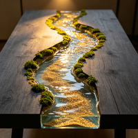 Résine époxy transparente 3:1 20kg/set pour moulage artistique, kit de résine époxy pour table, résine époxy pour table en bois à coulée profonde
