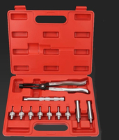 Kit d'outils de démontage et d'installation de joints de queue de soupape, 11 pièces, kit de pinces pour joints de queue de soupape de moteur automobile pour la réparation et l'entretien des voitures