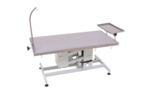 Table d'opération vétérinaire électrique EUR VET, 1200x600mm, acier inoxydable 304, hauteur réglable de 540 à 1120mm avec poteau pour perfusion intraveineuse