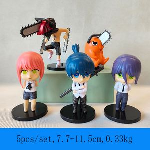 5 unids/set diseño <span class=keywords><strong>de</strong></span> dibujos animados PVC Anime figura juguetes motosierra hombre Denji Pochita <span class=keywords><strong>Makima</strong></span> figura <span class=keywords><strong>de</strong></span> acción - Product Image 2