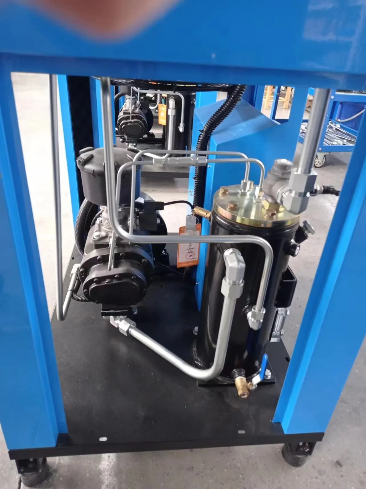 Yağ soğutma soğutmalı kurutma makinesi hava kompresörü birim yüksek basınçlı genel amaçlı vida hava kompresörü