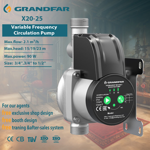 Pompe de circulation silencieuse intelligente mini DC24V Grandfar 60W 80W 90W à trois vitesses X20-25 - Product Image 1
