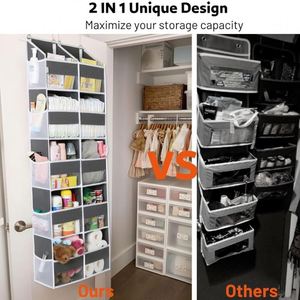 5-<b>Shelf</b> Over the Door Organizer Wall Mount Hanging Organizer Storage for Sundries and Baby Essentials - Product Image 3