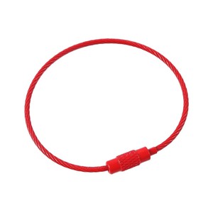 Metal Steel Wire Rope Bracelet 150mm <b>Safety</b> Buckle <b>Keychain</b> Accessory Beading Supplies - Product Image 1