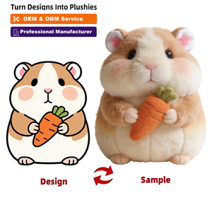 Custom Toy Free Sample Available High-quality PP Cotton Hamster for Graduation Gift Custom Promotional Plushie