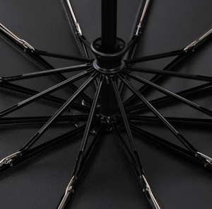 Parapluies pliants entièrement automatiques promotionnels de haute qualité avec logo personnalisé, bon marché, pour cadeaux d'affaires, avec poignée en plastique - Product Image 6