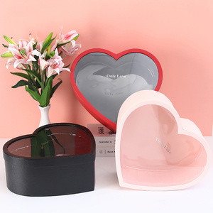Hộp Hoa Hình Trái Tim Giá Thấp Thiết Kế Mới Lạ Hiện Đại Sang Trọng Sản Xuất Tại Trung Quốc Có Cửa Sổ PVC - Product Image 5