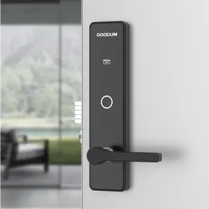 Goodum kunci silinder kunci RFID cerdas, kunci Digital Hotel tanpa kunci, kunci pintu untuk pintu kayu dan baja