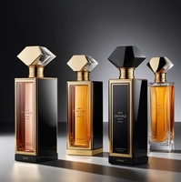 Nouvelle conception de flacon diffuseur de parfum en verre borosilicate de luxe, 750 ml, taille personnalisée, forme carrée, flacon vide