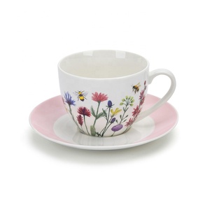 Juego de té de flores de cerámica, taza de té y café personalizada, vaporizador de azúcar con tetera - Product Image 3