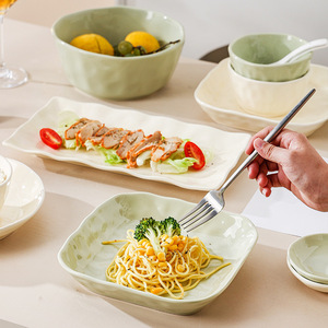 Vajilla <span class=keywords><strong>de</strong></span> Gres <span class=keywords><strong>de</strong></span> Lujo, Estilo Clásico Encantador para Uso Doméstico y Hoteles, Vajilla Portátil - Product Image 3