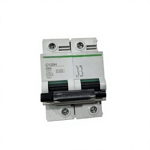C120H D80 เซอร์กิตเบรกเกอร์ขนาดเล็ก 2 ขั้ว MCB 2P 80A เซอร์กิตเบรกเกอร์แบบ D-Curve สำหรับป้องกันไฟฟ้าลัดวงจรเกินพิกัด - Product Image 1