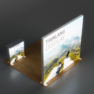 กล่องไฟโฆษณาฉากหลังนิทรรศการพลังงานสีเขียวสำหรับห้องโถงยั่งยืน - Product Image 1