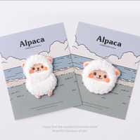 Aplique de ropa con forma de animal de oveja, moda personalizada, venta al por mayor, Chenille, forma de oveja, bordado de dibujos animados, Parche de chenilla zodiaco
