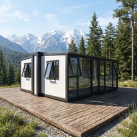 Maison conteneurisée sur mesure 20 pieds High Cube, préfabriquée de luxe avec matériaux durables et finition moderne