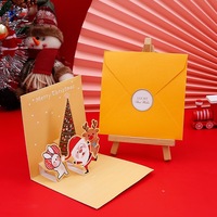 Stock Prêt Texte Personnalisé 3D Pop Up Carte