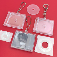 Cadeaux personnalisés pour concerts de célébrités, boîte DIY, mini boîte en plastique vide, porte-clés NFC, porte-clés disque CD, porte-clés album musical