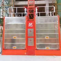 SC200/200 Palan de levage de construction d'ascenseur de bâtiment à cage unique/double