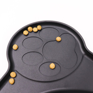 Alfombrilla de silicona y acero inoxidable para dos comederos de perro, moderna, desmontable, duradera, ecológica, de alimentación lenta, venta al por mayor del fabricante. - Product Image 2