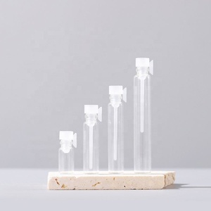 Cosmetic Packaging 0.5ml 1ml Glass Perfume Transparent Sample <b>Bottle</b> Amber Mini Glass Vial - Product Image 2