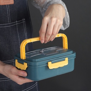Lonchera Infantil <span class=keywords><strong>Milton</strong></span>, Lonchera Desechable Tipo Bento, Contenedores de Alimentos de Plástico con 3 Compartimentos - Product Image 4