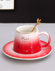 Factory Custom Printing Logo <b>Tea</b> <b>Cup</b> Saucer <b>Set</b> Ceramic Coffee <b>Cup</b> Custom Ceramic Mug <b>Tea</b> <b>Cup</b> <b>Set</b> Luxury for Office Gift - Product Image 2