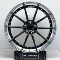 Jantes forgées BKU 5x120.65 2 pièces 19 20 21 pouces Jantes en alliage noir pour Chevrolet Corvette C6 C5 C7 C8 C4 ZR1 Z06