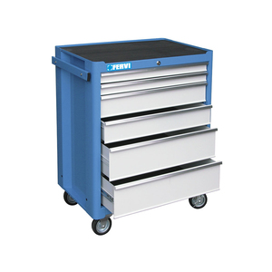 Fervi C900/CC01 Chariot à outils à 6 tiroirs avec 113 outils automobiles - Product Image 1
