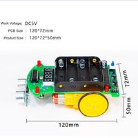 Kit de Coche Ultrasónico para Evitar Obstáculos OKYN-Y2350 con Pantalla LED para Aprender a Programar