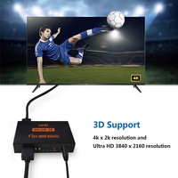 Répartiteur Vidéo HDMI Haute Vitesse Ultra HD 4Kx2K 4 Ports 1x4 4K30Hz HDMI V1.4, 1 Entrée 4 Sorties 4K 3D 1080P