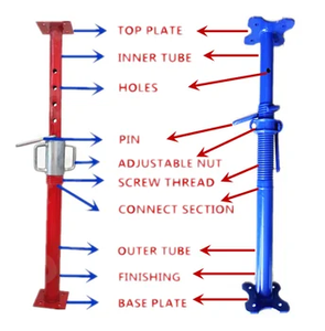 Étais de coffrage télescopiques en acier pour sols en béton 2026, <span class=keywords><strong>3m</strong></span>, 4m, 6m - Product Image 6