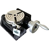 Table rotative manuelle noire HV6-3 à 3 fentes en fonte, inclinable 6"-150mm, garantie 3 ans, 1 pièce pour vidéo de démonstration