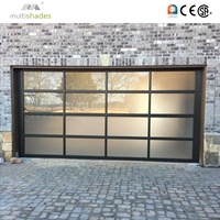 Porte de garage automatique à enroulement en aluminium avec verre trempé double de 5 mm, nouveau design multicolore, pour entrepôt
