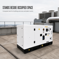 Groupe électrogène diesel Cummins 60 kW 75 kVA, alternateur Stamford, silencieux, châssis ouvert, remorque, démarrage automatique, triphasé 50/60 Hz