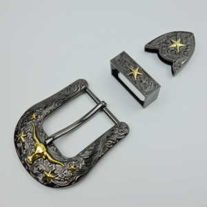 Hebillas de cinturón de lujo al por mayor de aleación de zinc con diamantes de imitación, logotipo personalizado, diseño de animales grandes, estilo rodeo, vaquero del oeste, hebillas de esmalte suave para cinturones de hombre - Product Image 3