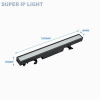 Barre lumineuse LED étanche IP65 450W, lumière stroboscopique DMX RDM 64+16 zones pour événements scéniques en extérieur